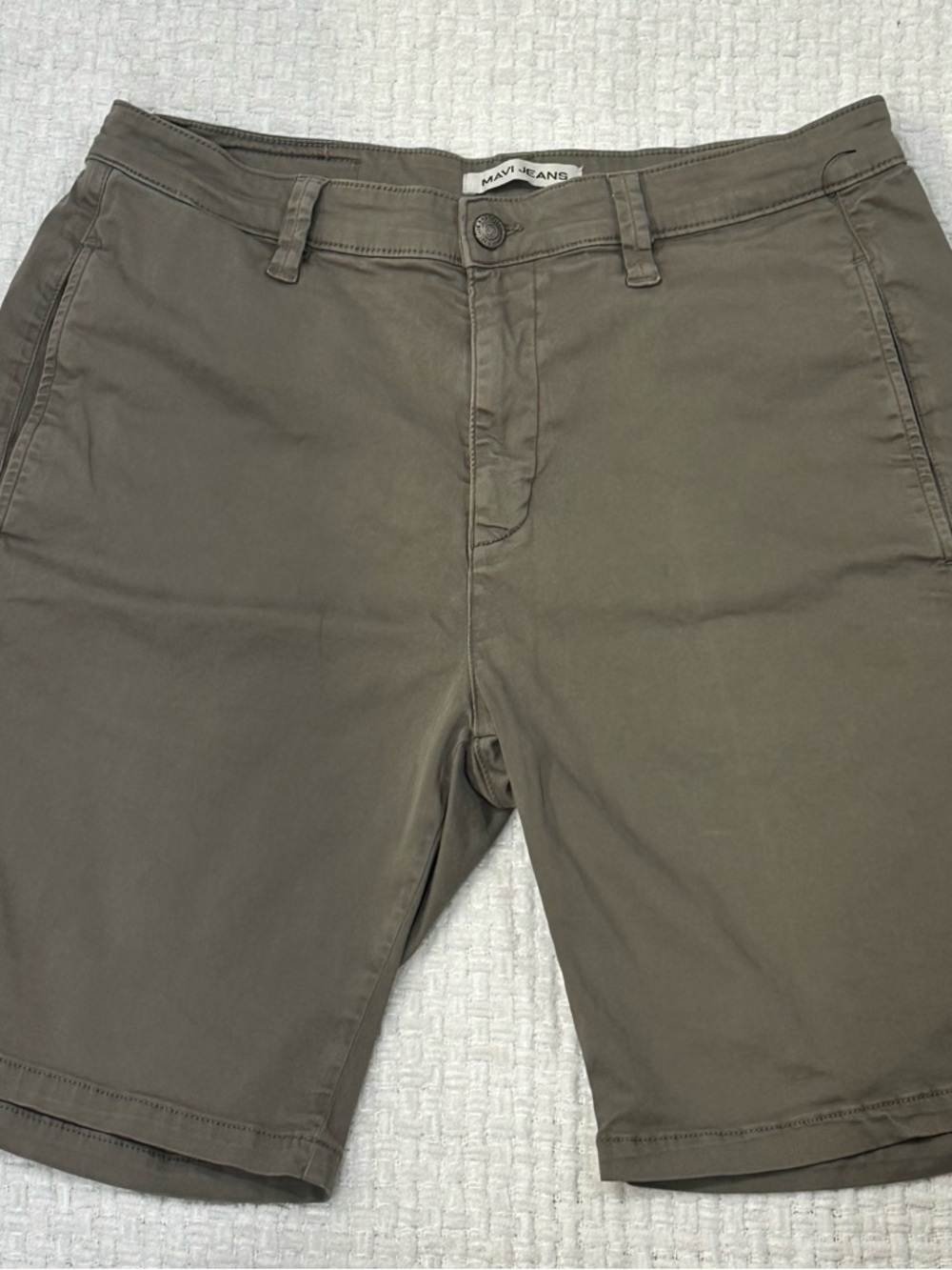 Mavi Jeans Mens 36 Olive Green Twill Chino Shorts Casual Preppy Utility Gorpcore